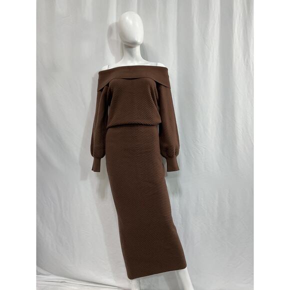 Favorite Daughter 'The Irene' Brown Viscose Dress Size S - Picture 2 of 5